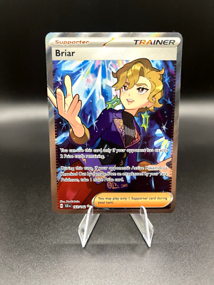 163 142 pokemon card Holofoil Briar - 163/142 Ultra Rare Stellar Crown Pokemon TCG