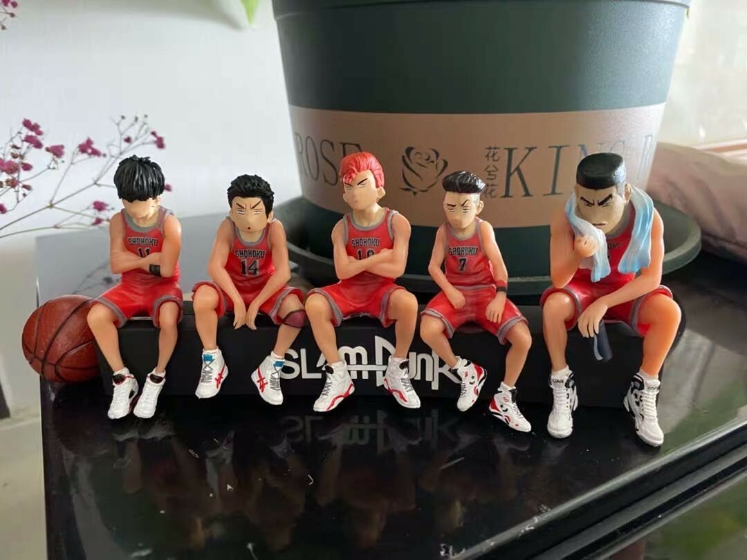 5PCS Set SLAM DUNK SHOHOKU Basketball Team Figure US Seller