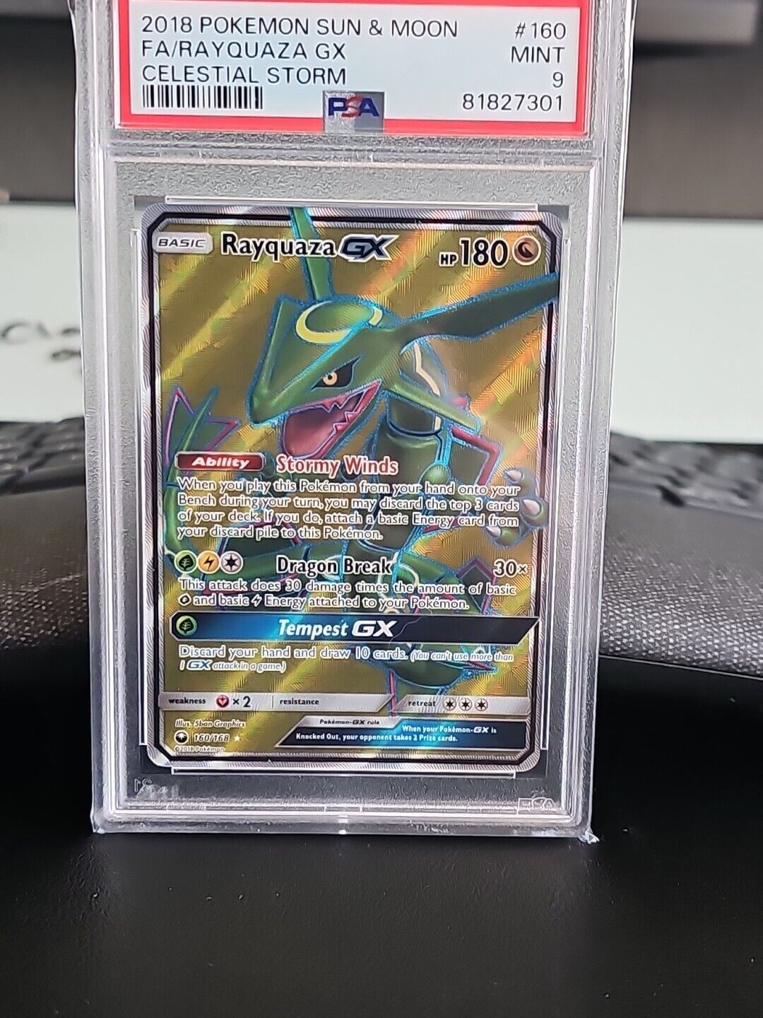 Carta Rayquaza GX Shiny (177a/168) Destinos Ocultos - Pokemon TCG