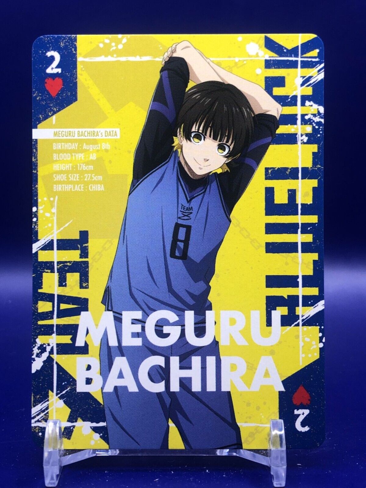 Meguru Bachira Blue Lock Playing Cards Card Kodansha Heart 2