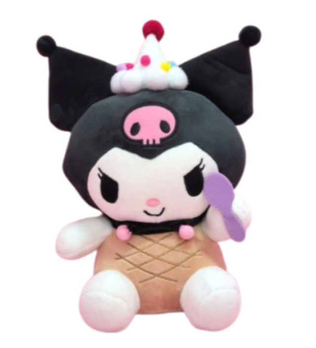 Sanrio Characters Official Plush Doll Series : Ice Cream Kuromi 10