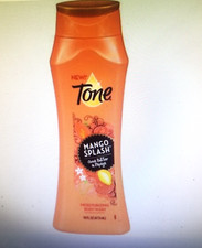 (ONE) 16 oz BODY WASH TONE MANGO SPLASH COCOA BUTTER AND PAPAYA SCENT/USA MADE