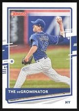 2020 Panini Donruss Nickname The DeGrominator Jacob deGrom #71 New York Mets