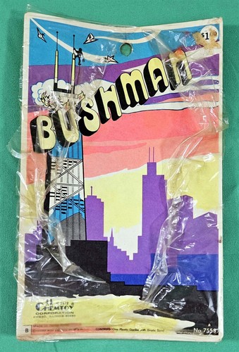 KING KONG / BUSHMAN Rubber Jiggler Toy, w/ Rare Original Package, CHEMTOY, 1972 - Picture 5 of 5