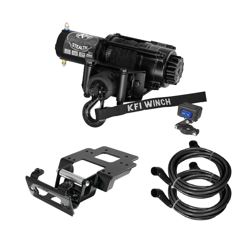 2500 lb KFI Assualt Winch Combo Kit (M1) For 2012-2014 Polaris 900