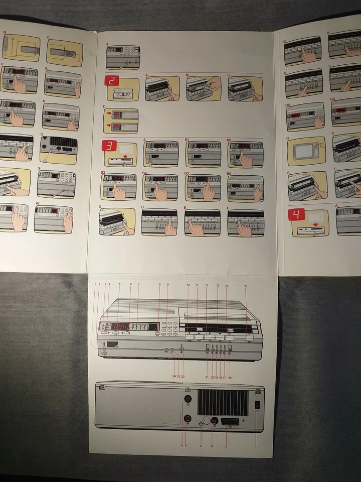 Pochette de Notice Magnétoscope Philips V2000 Vidéo 2000 - Photo 2/4