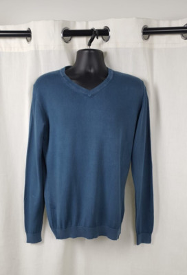 Premium By Jack & Jones Werner V-neck Teal Pullover Size S Rrp £35 CR052 LL 01
