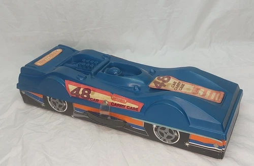 Vintage Matchbox Lesney England Blue Racing 48 Car Carrying Case