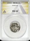 1936 P ANAC's MS 64 Buffalo Nickel ☆☆ Great For Sets ☆☆ Great Set Filler 819