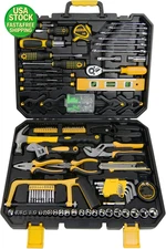 237 Piece Household Auto Repair Tool Kit Hand Tools Set Screwdrivers Sockets