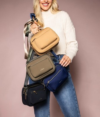 Kedzie Sloane Crossbody NWT Choose Black, Camel, Navy or Olive