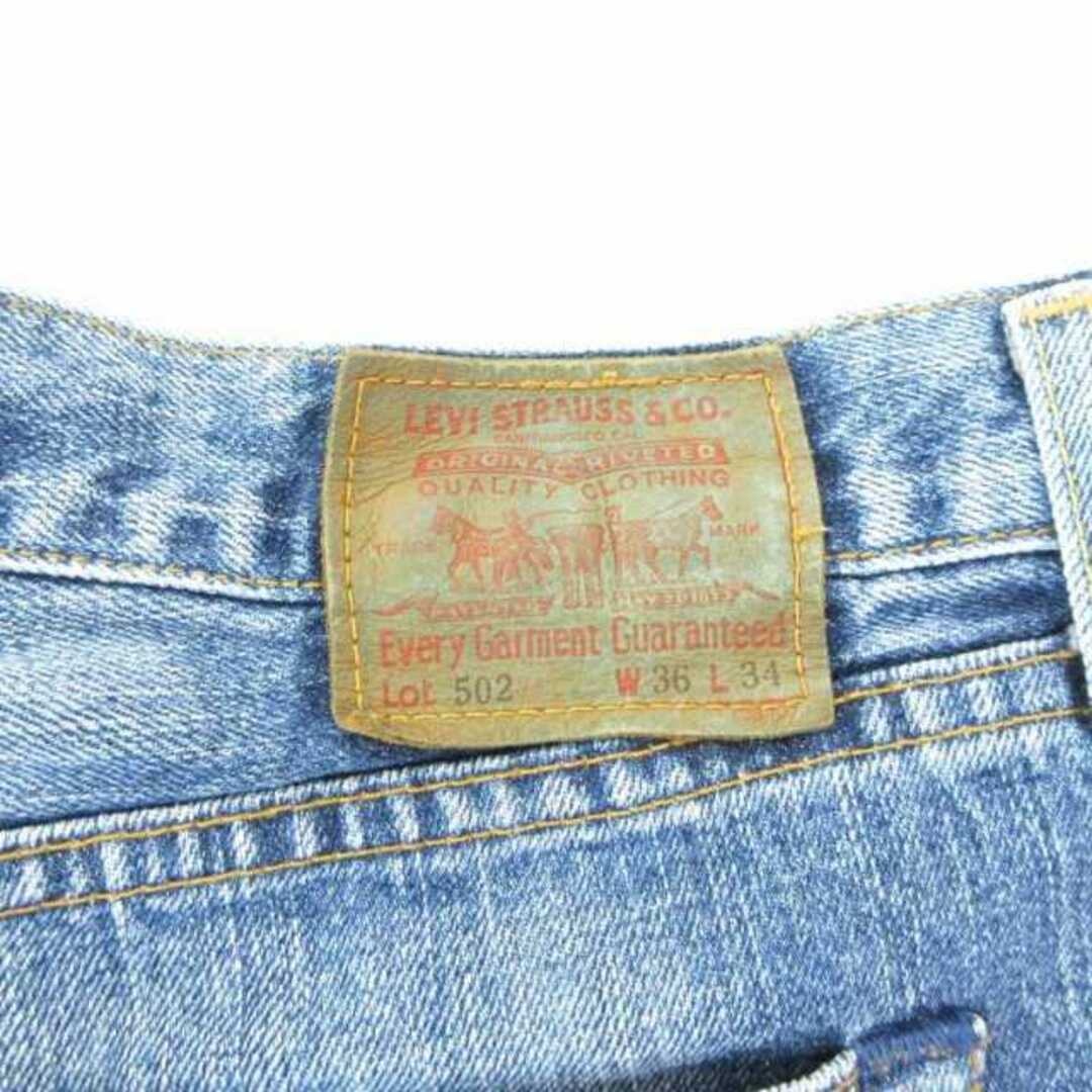Levi's デニムパンツ 502 W36 L34 Levi's 502 Blue Jeans Men's Size 36x34 W36 L34 Denim Zip