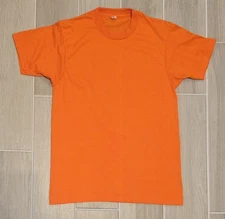 Vintage Screen Stars Blank Orange Shirt Size Medium 80’s Single Stitch 80's 
