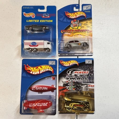 Lot of 4 HOT WHEELS Vintage Limited Edition Die-Cast 1998-2004 Free Shipping