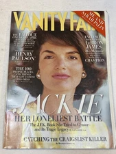 Vanity Fair Magazine Oct 2009 Jackie John Kennedy JFK Henry Paulson Lebron James