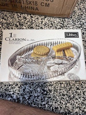 Clarion 11  Relish Dish By Libbey With Original Box