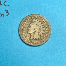 1873 Indian Head Cent 19th Century Open 3