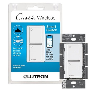 Lutron Caseta Original Smart Light Switch (Lutron Smart Hub Required),6 Amp