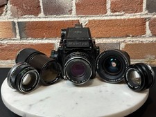 Mamiya  Olympus Vintage Camer Lot Sekor F.Zuiko Sekor Lens Body - READ