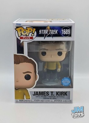 Beschädigte Box James T. Kirk (Transporter) Star Trek Funko Pop Plus Glitter #1689