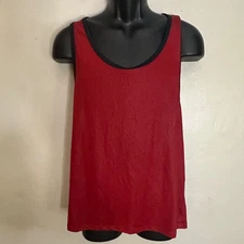 Rough Trade Gear Tank Top XL Gently worn Poly blend pinpoint mesh no fabric tag