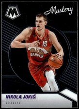 2020-21 Panini Mosaic #12 Nikola Jokic Men of Mastery E1