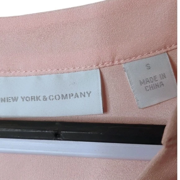 Блузка женская NY&C без рукавов мягкая розовая легкая размер маленький - Изображение 3 из 4