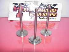 3 New Titanium Intake Valves 1132 Stem 2.08 Head 5.040 Long Stealth 3 New Titanium Intake Valves 1132 Stem 2.08 Head 5.040 Long Stealth