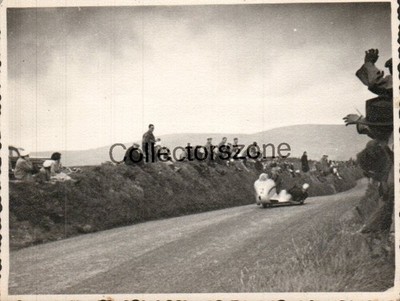 1954 Isle of Man TT Sidecar No 2 F Oliver & L Nutt 500 Norton 1st Photo 4x3In v1