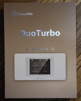 GlocalMe DuoTurbo 4G Portable Travel WiFi Hotspot(NomadsFi Provide Service)