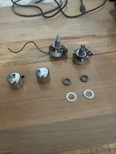 Charvette Electric Guitar Volume And Tone Nobs