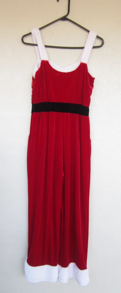 Mono Love On A Hanger Terciopelo Rojo Papá Noel Sra. Claus Vacaciones Navidad Talla M Foto 2 de 3