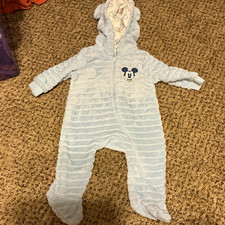 Disney Mickey Mouse Hooded Full Zip Fleece Sn...