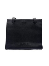 Chanel Caviar Logo Tote black 55  18 CC815
