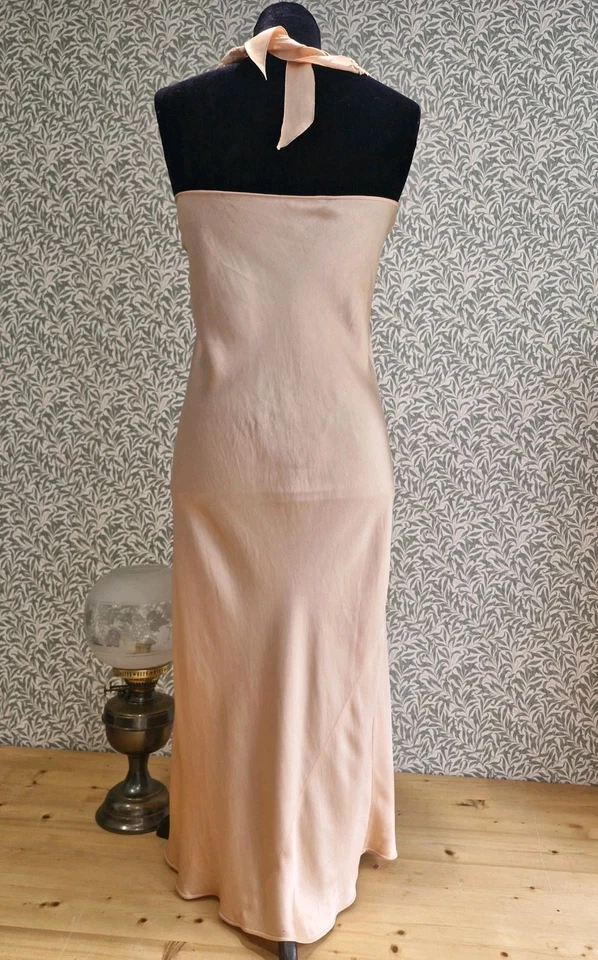 Antique nightdress 1930s nightgown vintage original bias silk liquid satin - Image 4 of 4