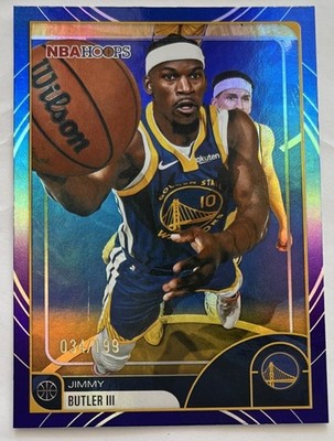 Jimmy Butler Numbered Blue Holo! /199 Warriors  NBA Hoops