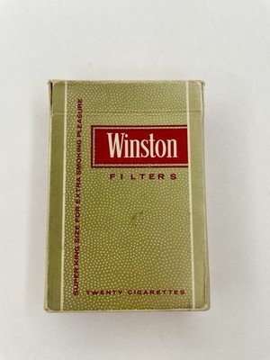VINTAGE RARE Winston Filters Bridge Size Playing Cards Open Box R.J. Reynolds