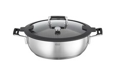 Pan Lid Silence Pro Aroma Steamer Stainless Steel 28 cm Serving Pan Silver Uk