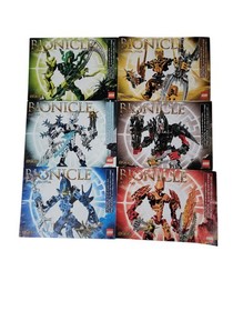LEGO Bionicle Lot Glatorian Legends (8984-8989) Canisters & Instructions