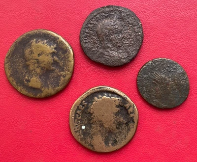 Beau lot de 4 monnaies Romaine à définir et à découvrir - Photo 1/2