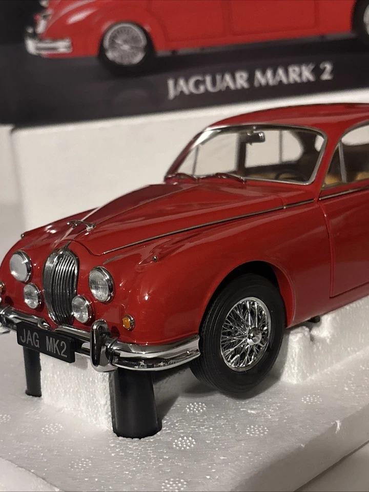 1962 Jaguar Mark 2 Carmen RED 1:18 Model Icons Sports Car NIB COA - Image 3 of 4