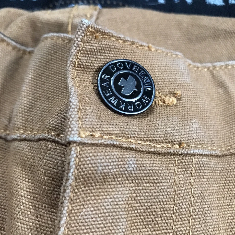 DOVETAIL 工装裤女式 12 X 28 The Maven 双膝帆布工装裤 — 第 4/4 张图片