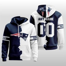 Personalized New England Football Team Patriotss 3D Hoodie, Unisex Adults S-5XL