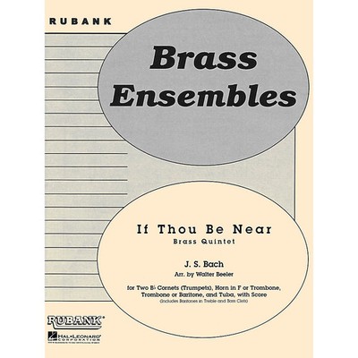 Rubank Publications If Thou Be Near (Bist du bei mir) (Brass Quintet  Grade 3)