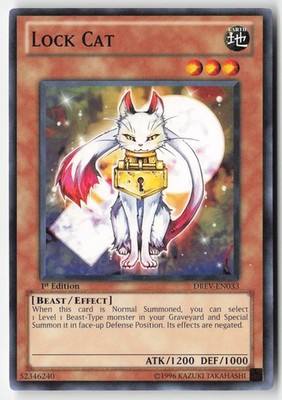 Yugioh - Lock Cat DREV-EN033 1st Edition - Duelist Revolution