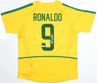 Ronaldo Autographed Brazil Home Soccer Jersey #9 - Beckett Holo *L