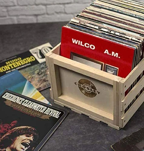 Crosley AC10004A-NA Wood Record Storage Crate - Picture 4 of 11