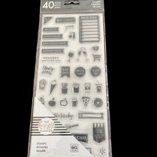 Happy Planner  me  my big ideas  40 piece clear Stamps NEW Free Shipping