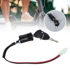 Ignition 2 Wire Switch Lock Key Two Position For Electric Scooter Tricycle Hot