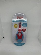 Fisher-Price Brush Buddies Toddler Toothbrush with Teething Ring, 3M , BPA Free